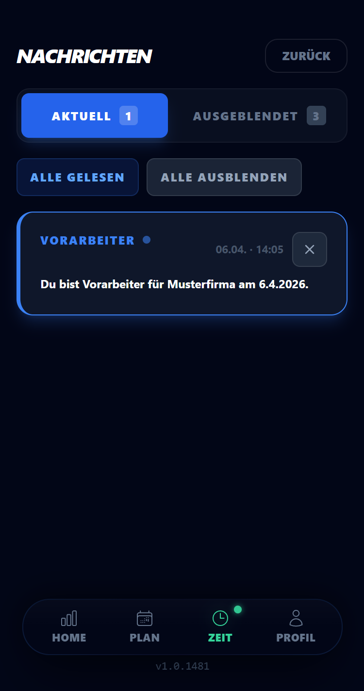Mitarbeiter-Nachrichten