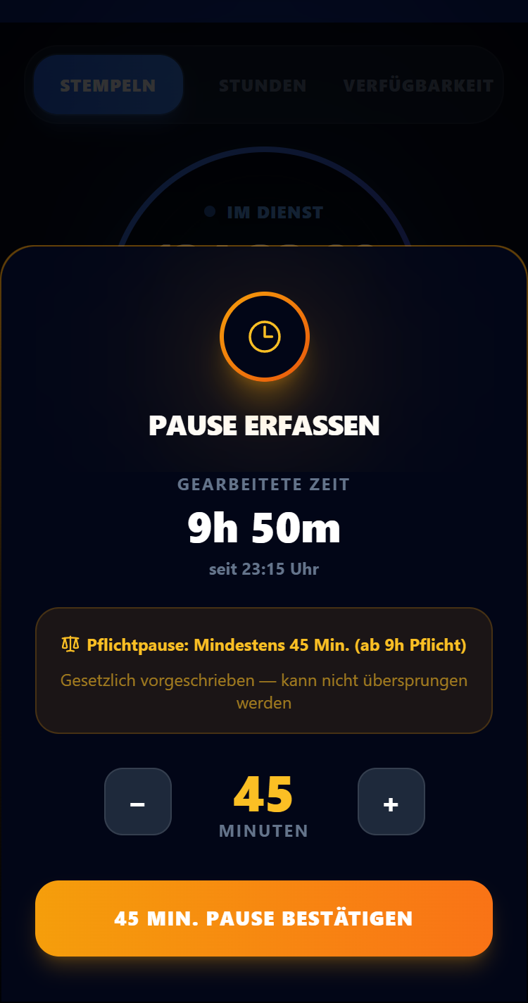 Pausenerfassung