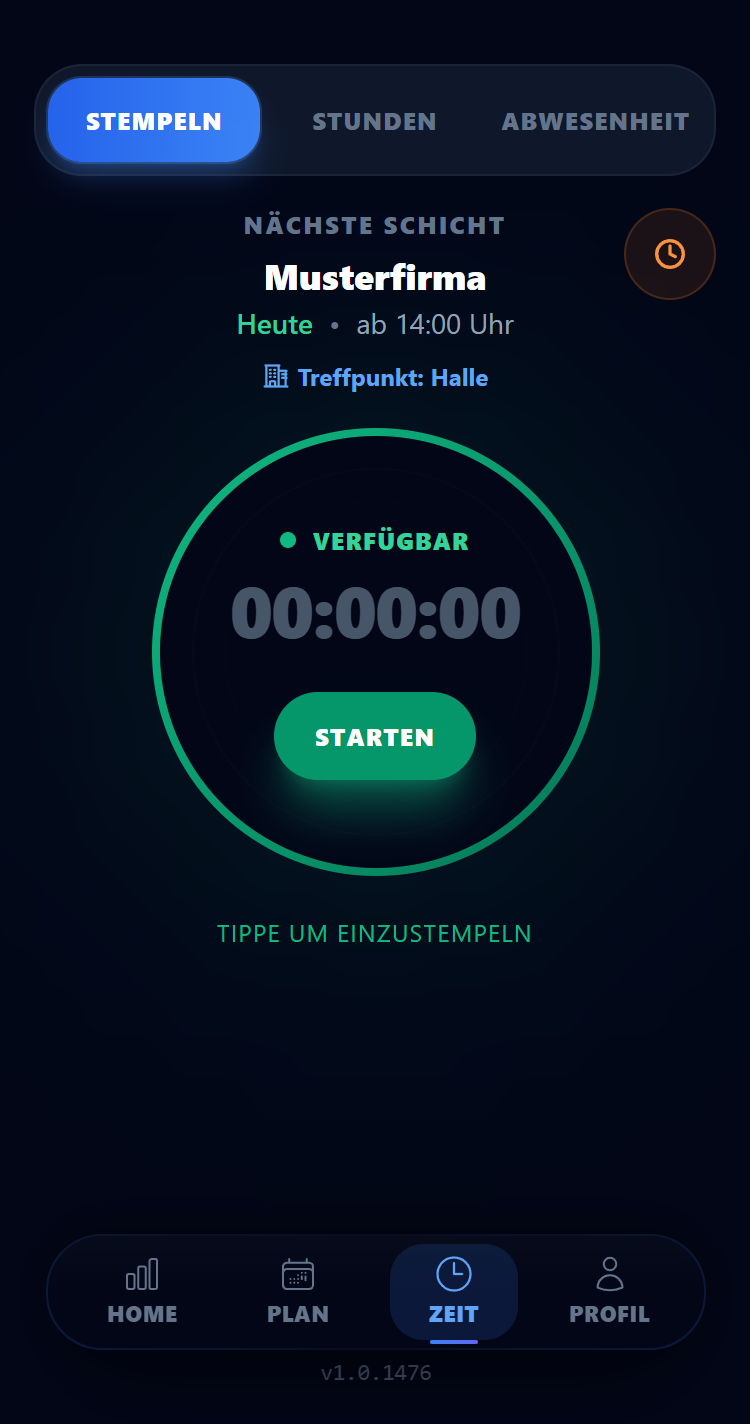 Digitale Stempeluhr